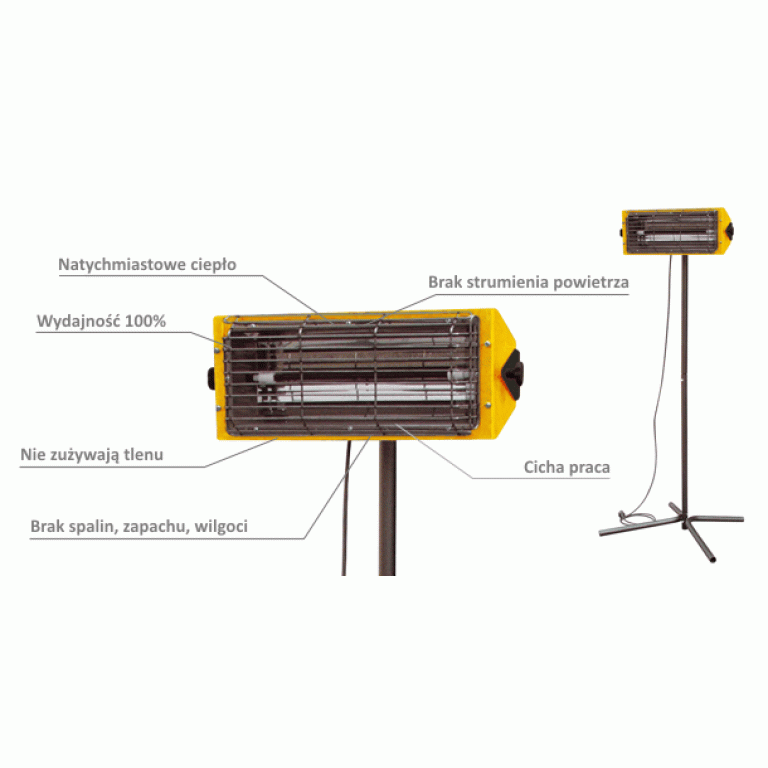 Elektryczny promiennik podczerwieni Master Hall 1500 1,5kW