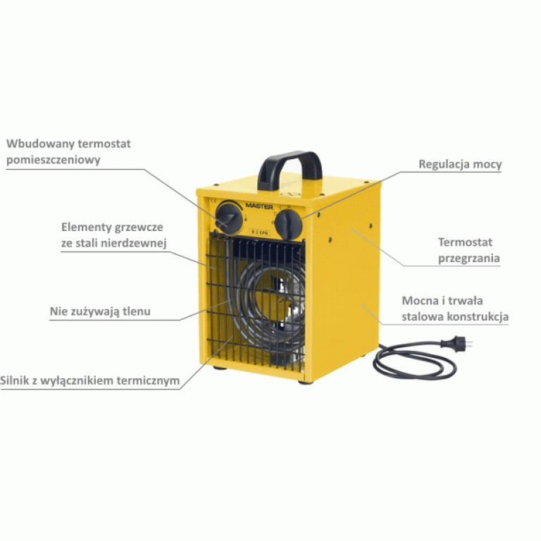 Nagrzewnica powietrza elektryczna Master B 2 EPB 2kW 230V